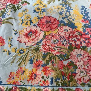 April Cornell Floral Tablecloth 58”x82”  Cottagecore Aqua French Style